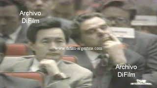 People protest in the streets of Moscow - Gorbachev Supreme Soviet 1991