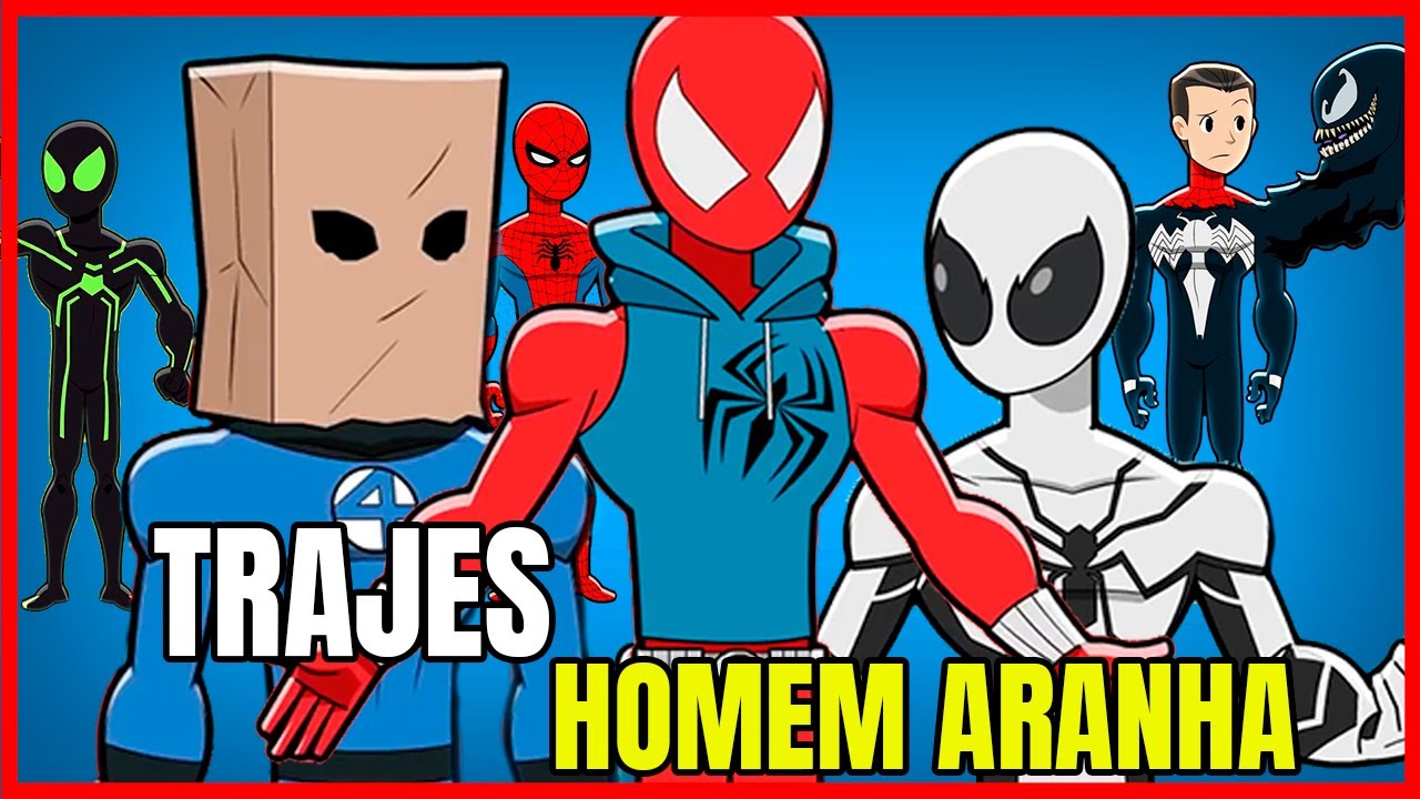 Homem Aranha | TOP 10 Trajes dos Quadrinhos | Animação