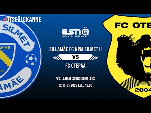 SILLAMÄE FC NPM SILMET II - FC OTEPÄÄ / SAALIJALGPALLI ESILIIGA / 15.01.2023 kell 16:00