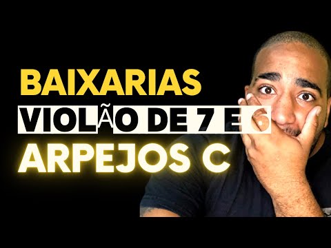 VINÍCIUS SALDANHA BAIXARIAS NO VIOLÃO DE 7 CORDAS ( Arpejos C - A7 - Dm - G7 ) APLICANDO NO SAMBA