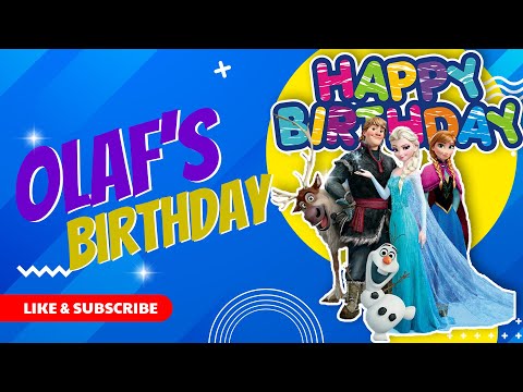 DISNEY FROZEN - OLAF'S BIRTHDAY | Storytime | Bedtime English stories read aloud book