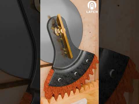 Wooden Slide Lock | Locking Mechanism - Clip 65