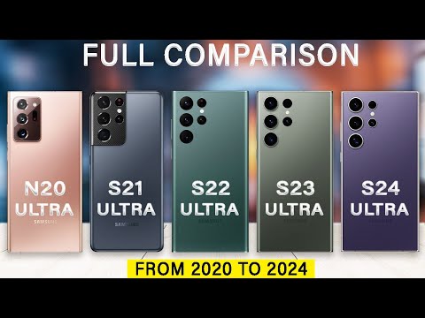 Samsung S24 Ultra Vs S23 Ultra Vs S22 Ultra Vs S21 Ultra Vs Note 20 Ultra Specs Review in 2025
