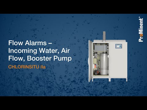 Flow Alarms – Incoming Water, Air Flow, Booster Pump | CHLORINSITU IIa