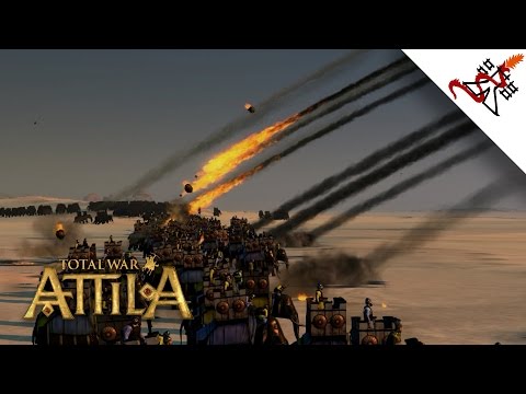 Total War: Attila - 200 Catapults vs 2200 War Elephants | MASSIVE Battle
