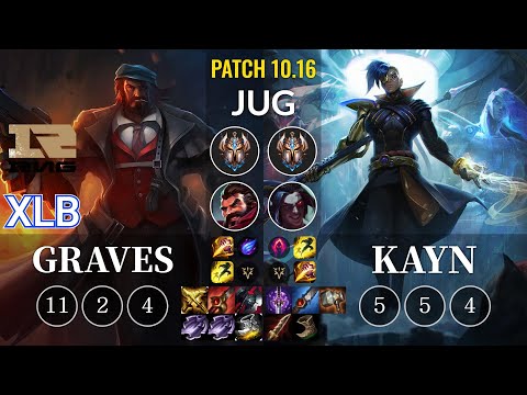 RNG XLB Graves vs Kayn Jungle - KR Patch 10.16