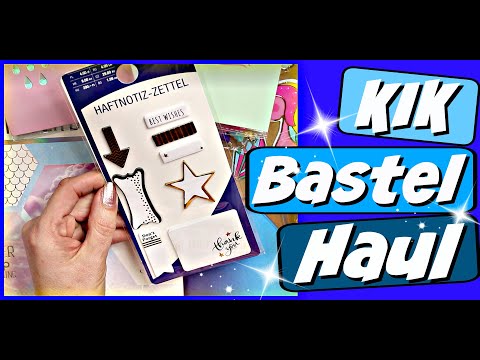Mega Bastel Haul Video KIK deutsch für Basteln mit Papier - 9999 Dinge