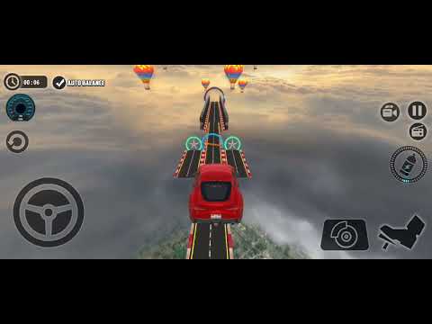 Impossible Car Tracks 3D - red Sport Car Driving Simulator Stunt  level 15,16 stunt mode 🏎️🏎️🏎️
