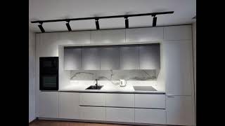 Современная прямая белая кухня Проект 152 фото 4