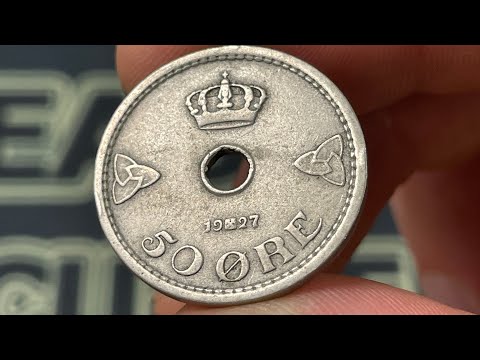 1927 Norway 50 Ore Coin • Values, Information, Mintage, History, and More