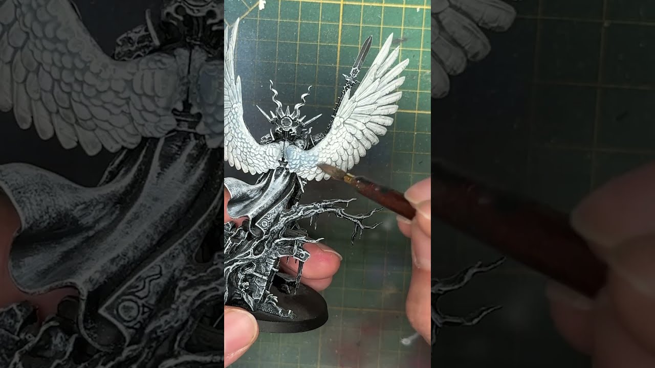 Painting Angel Wings #warhammer #ageofsigmar #paintingtutorial #miniature #gamesworkshop