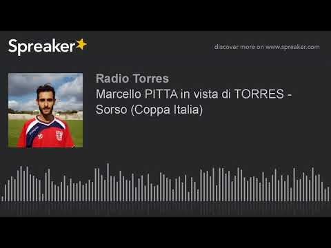 Marcello PITTA in vista di TORRES - Sorso (Coppa Italia)