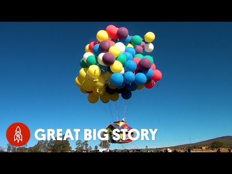 一個人如何利用氣球飛了幾百英里？ (How One Man Flies Hundreds of Miles Using Balloons)