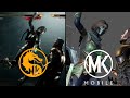 MK 11 Vs MK Mobile JADE All Moves Fatal Blow Friendship Side By Side Comparison