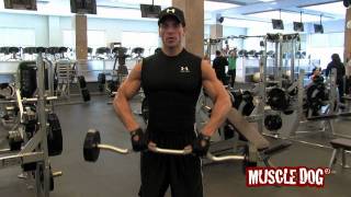 EZ-Bar Upright Row exercise video thumbnail