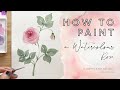 How to Paint a Watercolour Rose