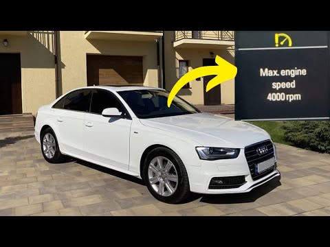 “Engine speed max 4000 rpm” warning in Audi cars