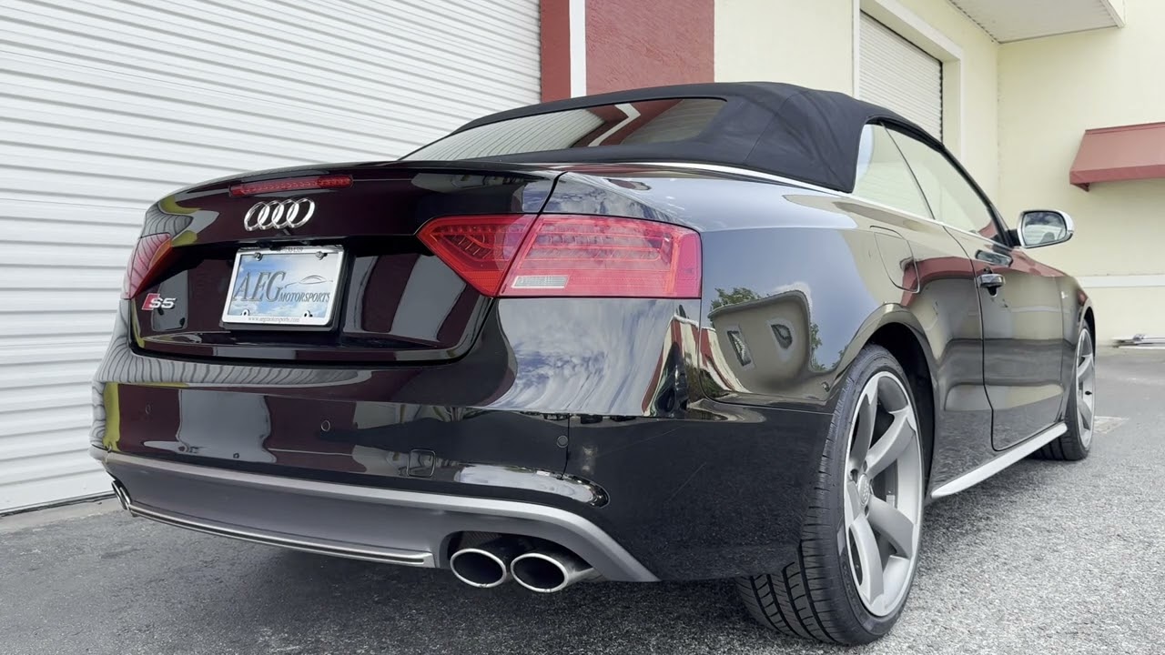 Brilliant Black 2014 Audi S5 Prestige Supercharged V6 Startup 03092025