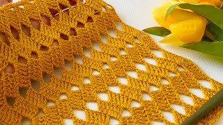 🧡Super Easy and Beautiful Crochet Pattern🧡 Pattern Tutorial for Shawls and Blouses