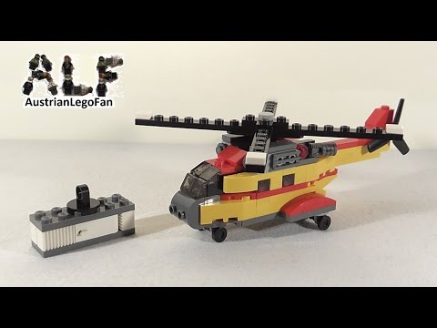 Vidéo LEGO Creator 31029 : L'hélicoptère cargo