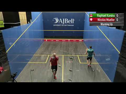 Match 4 Raphael Kandra (GER) - Nicolas Mueller (SUI) AJ Bell European Individual Squash Championship