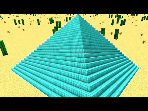 ESSA PIRAMIDE DE DIAMANTE É IMPENETRÁVEL (MINECRAFT)