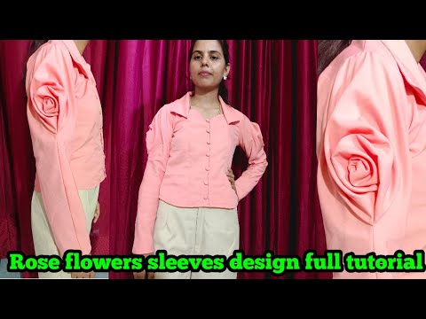 latest flower sleeves design ki full cutting and stitching @prekshaboutique