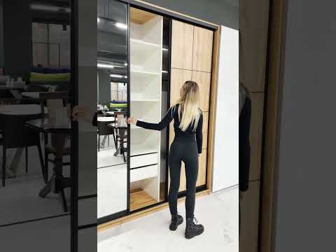 Шафа купе "Loft / Лофт" з фасадами Lines 2220 мм