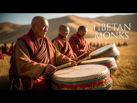 Tibetische Mönche – Das heilige Mantra in den Himalaya chantend | Om Mani Padme Hum Meditationsmusik