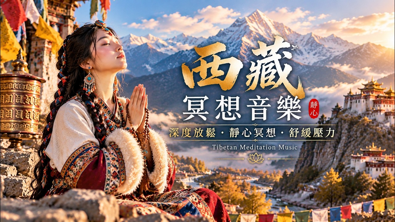 西藏頌缽音樂｜寺院禪音・深層靜心・放鬆身心｜Tibetan Singing Bowl Meditation 💕