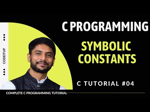 Symbolic Constants in C In Hindi