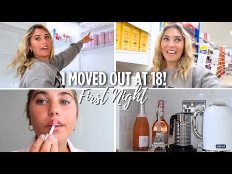 I MOVED OUT AT 18! My First Night In My New Home! | Rosie McClelland