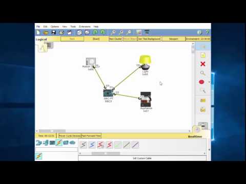 IoT in Packet Tracer 7 - Use Blockly to program IoT devices Part 1