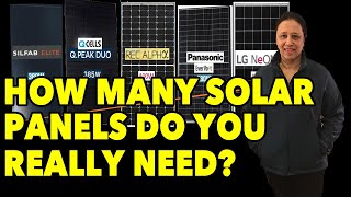 How many Solar Panels do I need to power my house? How much power/energy does a Solar Panel Produce?