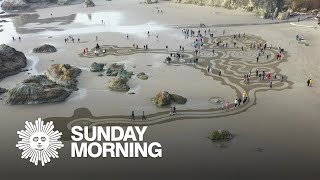 Creating meditative "Circles in the Sand"