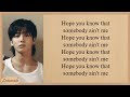 Jungkook Somebody Lyrics