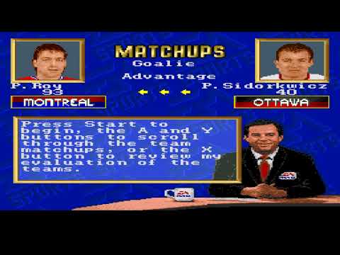 NHL '94 "Game of the Night" Habs @ Senators "Regular Season" game from Oct.08/1992.