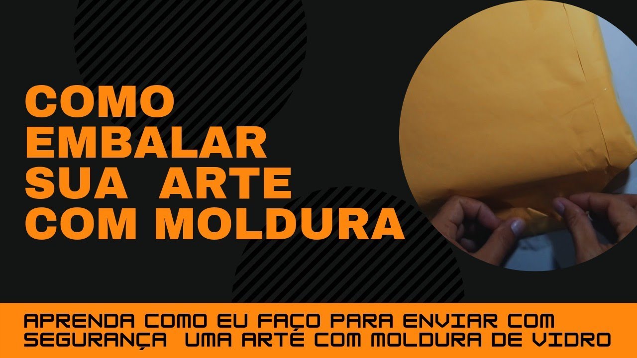 Como Embalar seu quadro, encomenda, arte (moldura com vidro)