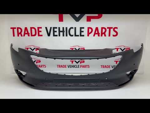 Fits Vauxhall Corsa E 2015-2019 Front Bumper Primed With 4 PDC Holes video