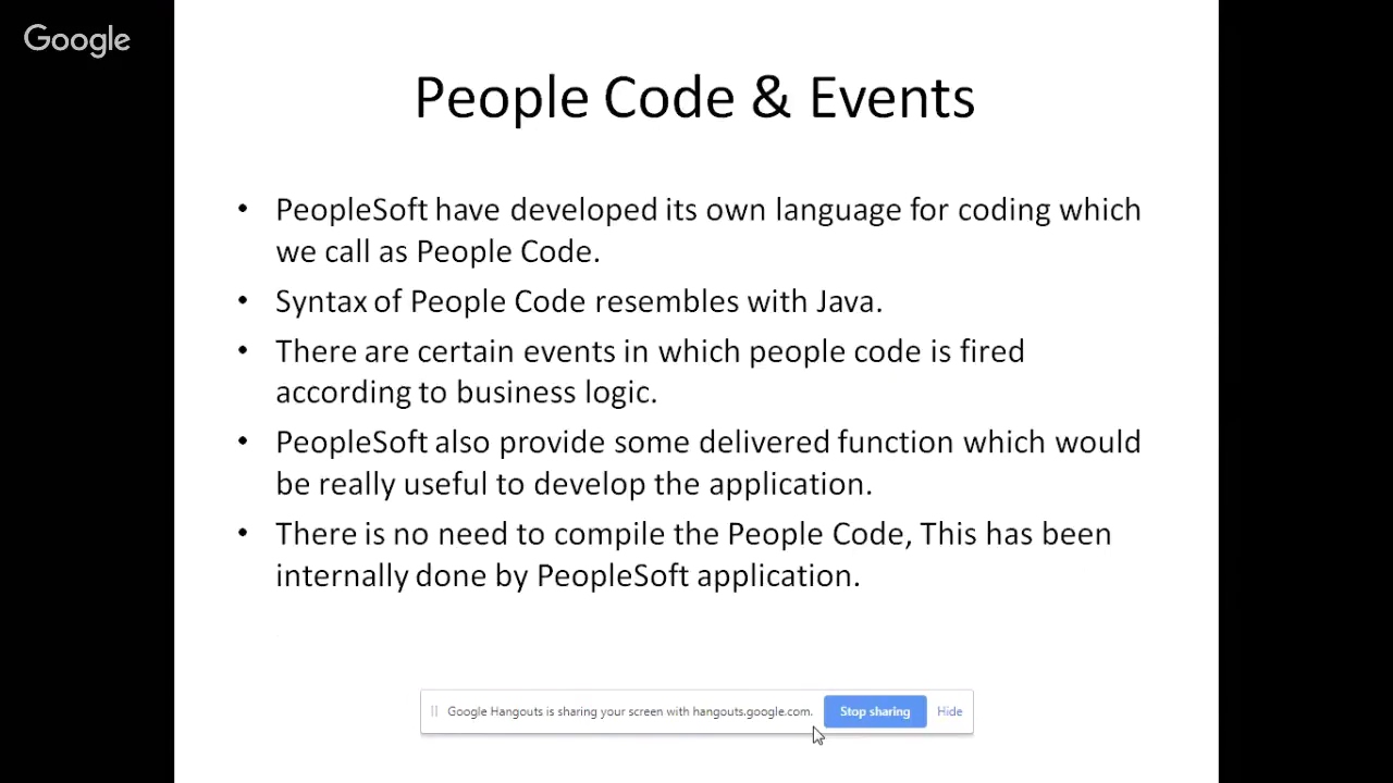 PeopleSoft Technical Demo