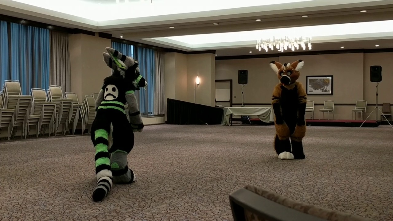 Telephone and Tayerr Goof Off Before a Panel - AnthroCon 2017