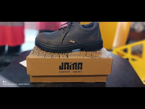 Jama industrial leather safety shoe
