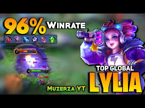 96% WINRATE! Lylia Nonstop Roaming [ Top Global Lylia Best Build 2021 ] By Muzerza YT - MLBB