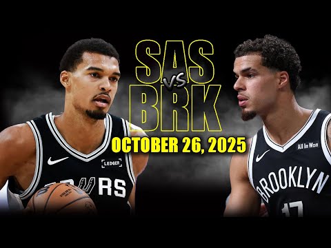 San Antonio Spurs vs Brooklyn Nets Full Game Highlights - October 26, 2025 | NBA Season