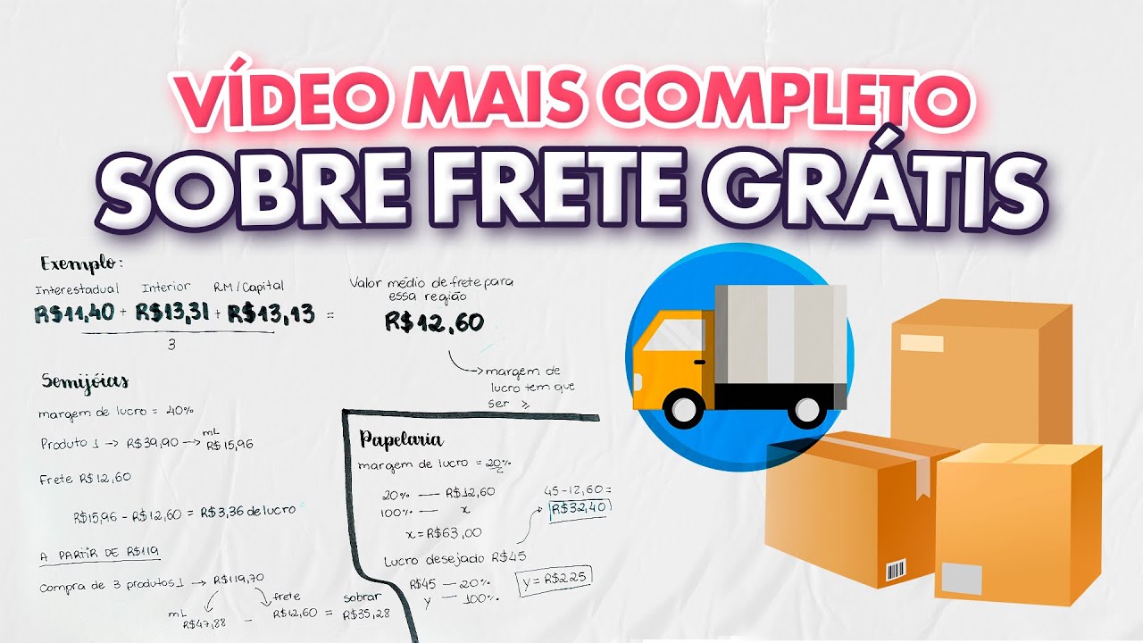 Como oferecer frete grátis *Vídeo completo com cálculo*