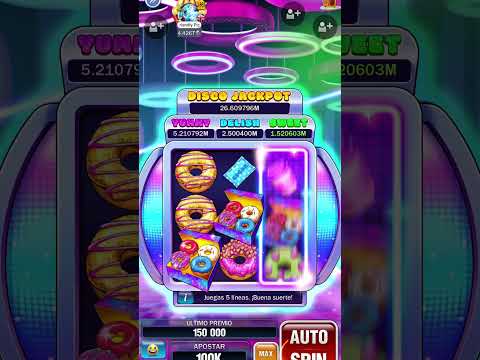 $100K Spins in Disco Donuts - Slots #spin #slot #casino #vegas #machine #casinogames #shorts 🎰