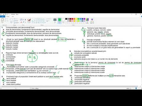 REZOLVARE SIMULARE BAC LOGICA 2021 + explicatii
