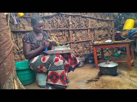 Cooking the original African food in South Sudan 🇸🇩 //African village life