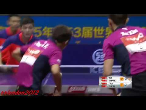 Xu Xin Zhang Jike vs Fan Zhendong Zhou Yu WTTC 2015 Final