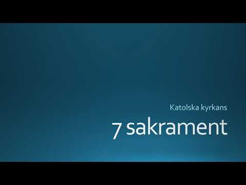 7 sakramenten inom katolska kyrkan